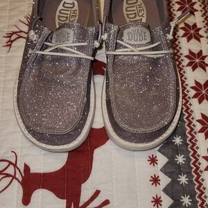 Hey Dude Glitter Boat Shoes
